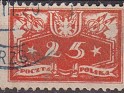 Poland 1920 Coat of Arms 25 GR Green Scott O5. PoloniaO5. Uploaded by susofe